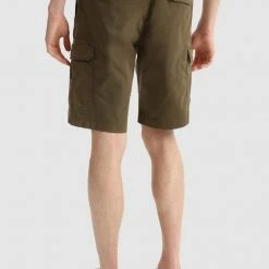 Woolrich Stretch Cotton Cargo Shorts Army Olive