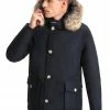 Woolrich Giacca Arctic Detachable Fur Anorak Uomo Blu