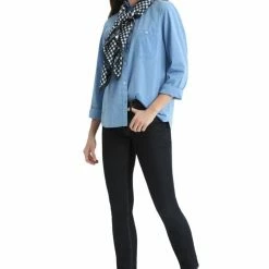 Woolrich Camicia Chambray Donna Light Blue