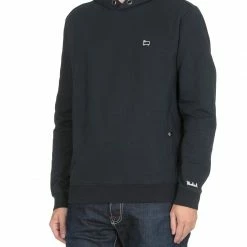 Woolrich American Brushed Cotton Hoodie Melton Blue