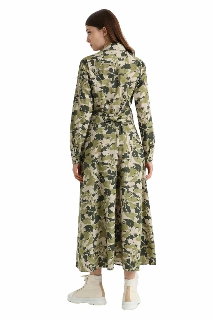 Woolrich Vestito Wilderness Donna Green Flower Camou 4 Woolrich Vestito Wilderness Donna Green Flower Camou