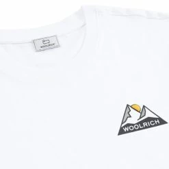 Woolrich Logo Mountain Tee Bright White