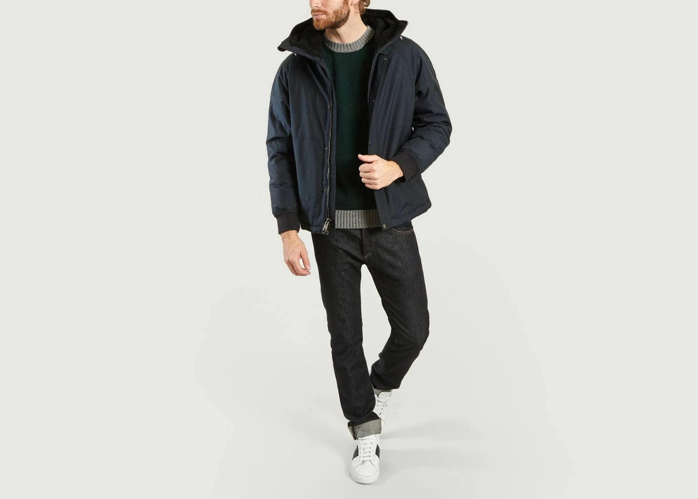 Woolrich Melton Blue Rock Point Shearling Jacket 5 Woolrich Melton Blue Rock Point Shearling Jacket