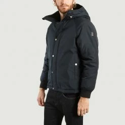 Woolrich Melton Blue Rock Point Shearling Jacket