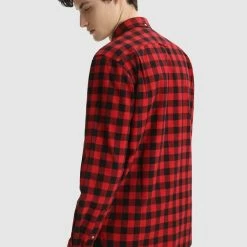 Woolrich Traditional Cotton Flannel Shirt Red Buffalo