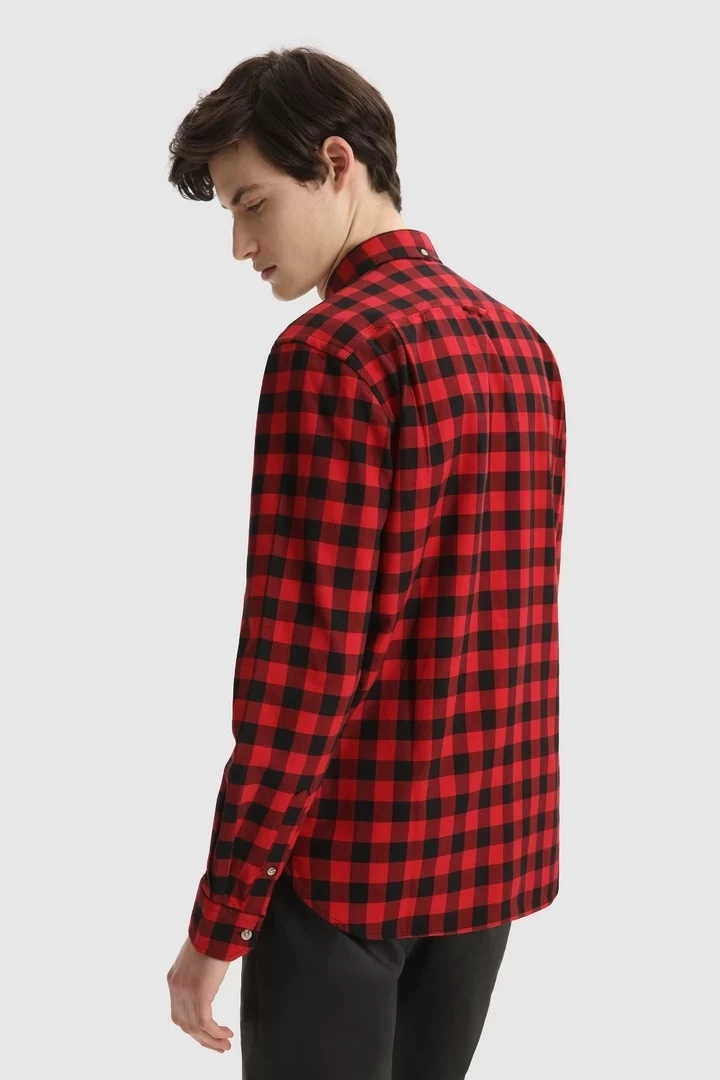 Woolrich Traditional Cotton Flannel Shirt Red Buffalo 4 Woolrich Traditional Cotton Flannel Shirt Red Buffalo