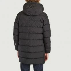 Woolrich High Tech Quilted Long Jacket In GORE TEX