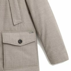 Woolrich Luxury Arctic Parka Eco Wool Black Sheep Beige