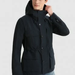 Woolrich Gore-tex Mountain Jacket Melton Blue