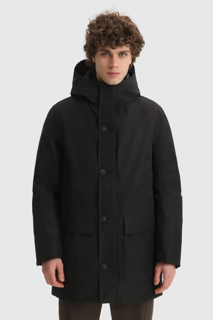 Woolrich Gore-tex Urban Coat Off Black 4 Woolrich Gore-tex Urban Coat Off Black