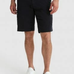 Woolrich Stretch Cotton Cargo Shorts Melton Blue