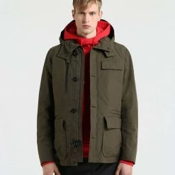 Woolrich Stag Field Jacket Dark Green