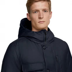 Woolrich Lp Mountain Jacket Navy Melton