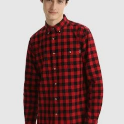 Woolrich Traditional Cotton Flannel Shirt Red Buffalo 11 Woolrich Traditional Cotton Flannel Shirt Red Buffalo