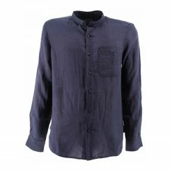Woolrich Camicia Band Collar Uomo