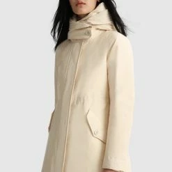 Woolrich W´s Long Military Parka 3 In 1 Ivory