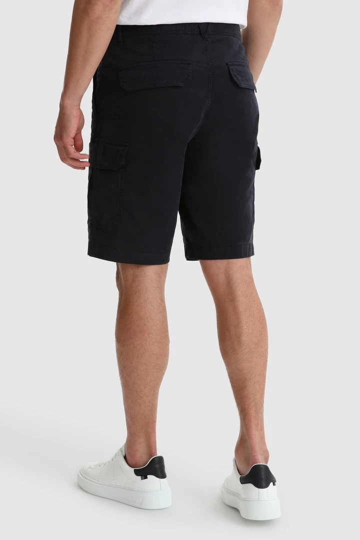 Woolrich Stretch Cotton Cargo Shorts Melton Blue 6 Woolrich Stretch Cotton Cargo Shorts Melton Blue