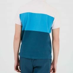 Woolrich Woolrich Color Block Stripe Polo Shirt Pink Mist