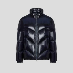 Woolrich Woolrich Logo Arctic Jacket Melton Blue