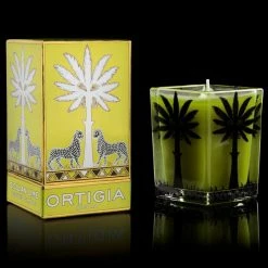 Ortigia Large Lime Square Candle