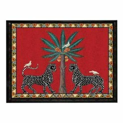 Ortigia 38x28cm Tray Red Mosaico