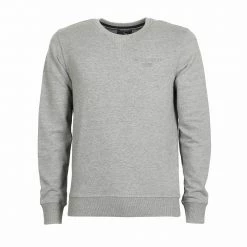 Woolrich Grey Woolrich Basic Logo Crew Neck